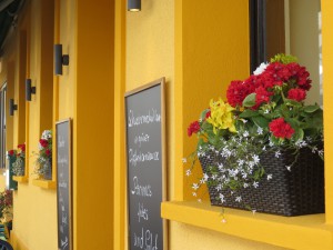 Saarblick Front terrasse